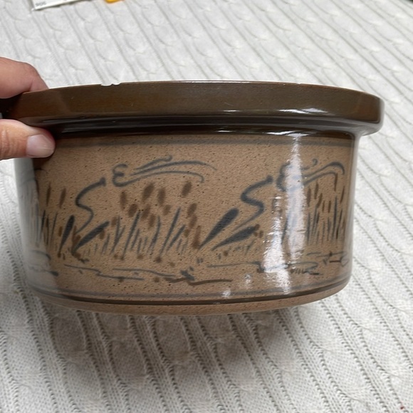 Vtg 1980s Cedar Swamp Stoneware Steamer Humidifier Cattail Pottery Cape Cod. - Picture 3 of 13